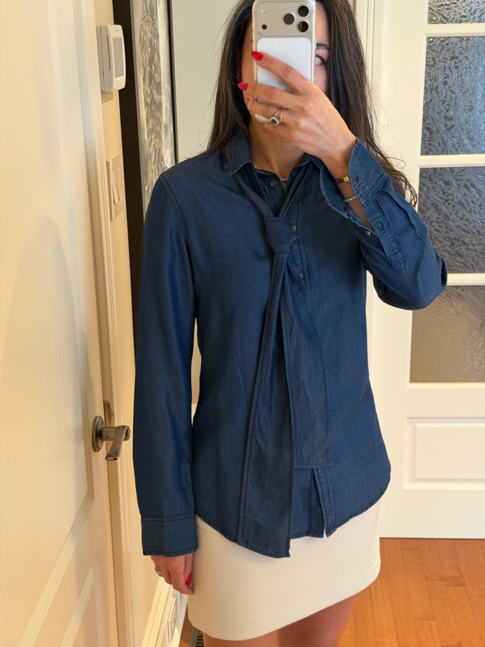 NWT Banana Republic Dark Blue Dillon Button-Front Shirt